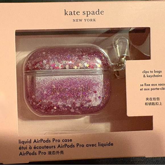 kate spade Sparkling Pink AirPods Pro Case - Picture 2 of 7